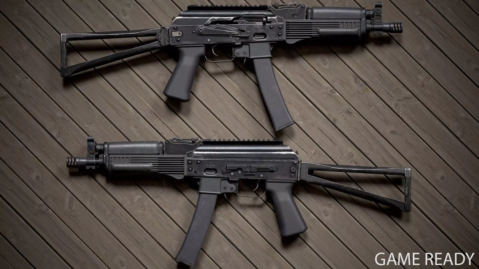 PP-19 Vityaz Low-poly 3D model_0