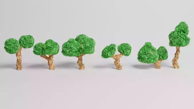 Stylized Trees Pack LowPoly