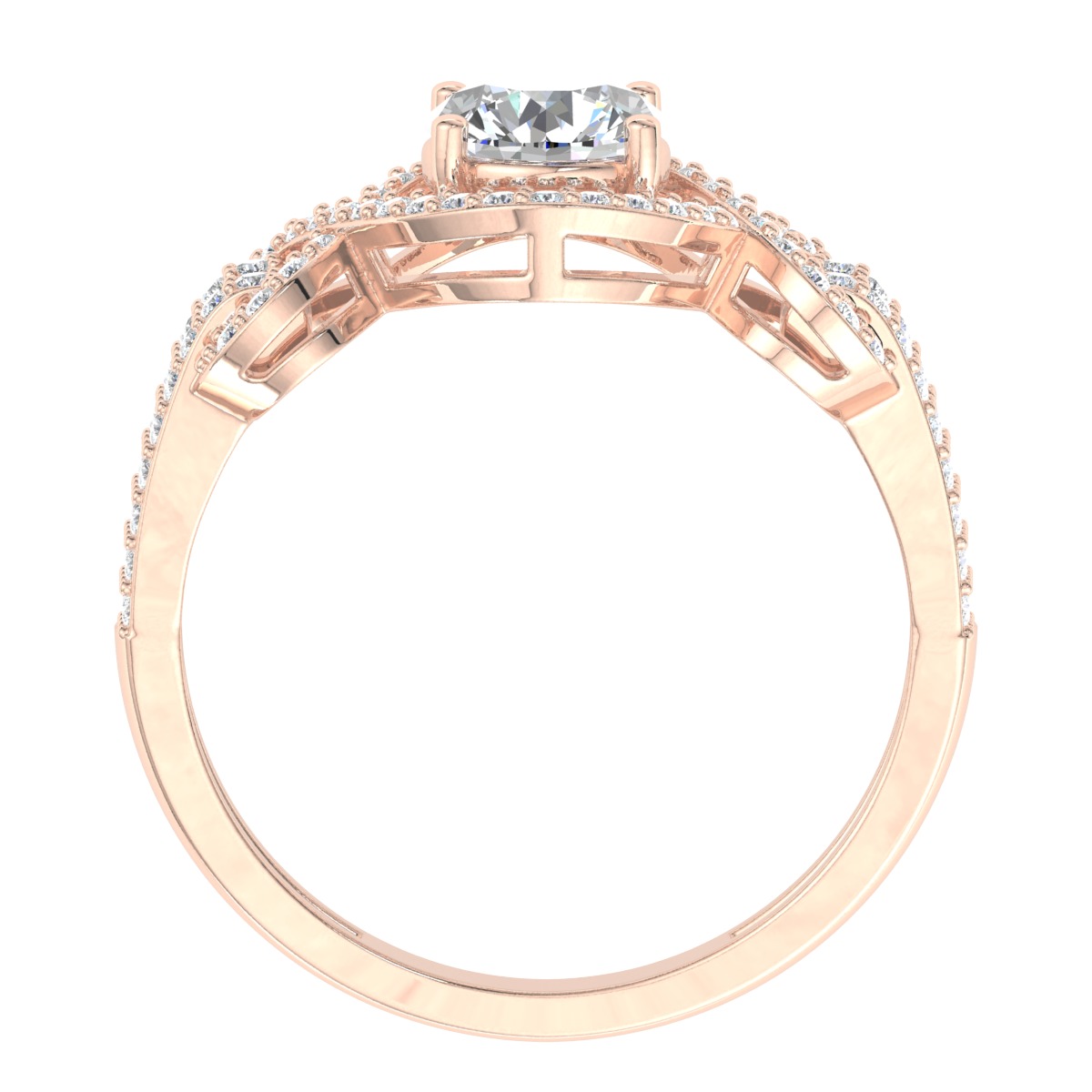 ROUND CUT SOLITER DIAMOND RING 3D print model_8