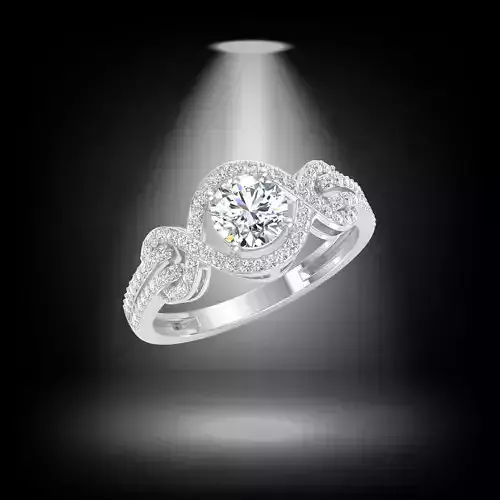 ROUND CUT SOLITER DIAMOND RING