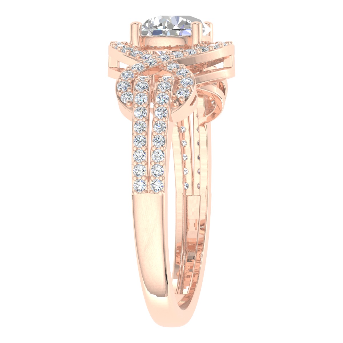 ROUND CUT SOLITER DIAMOND RING 3D print model_9