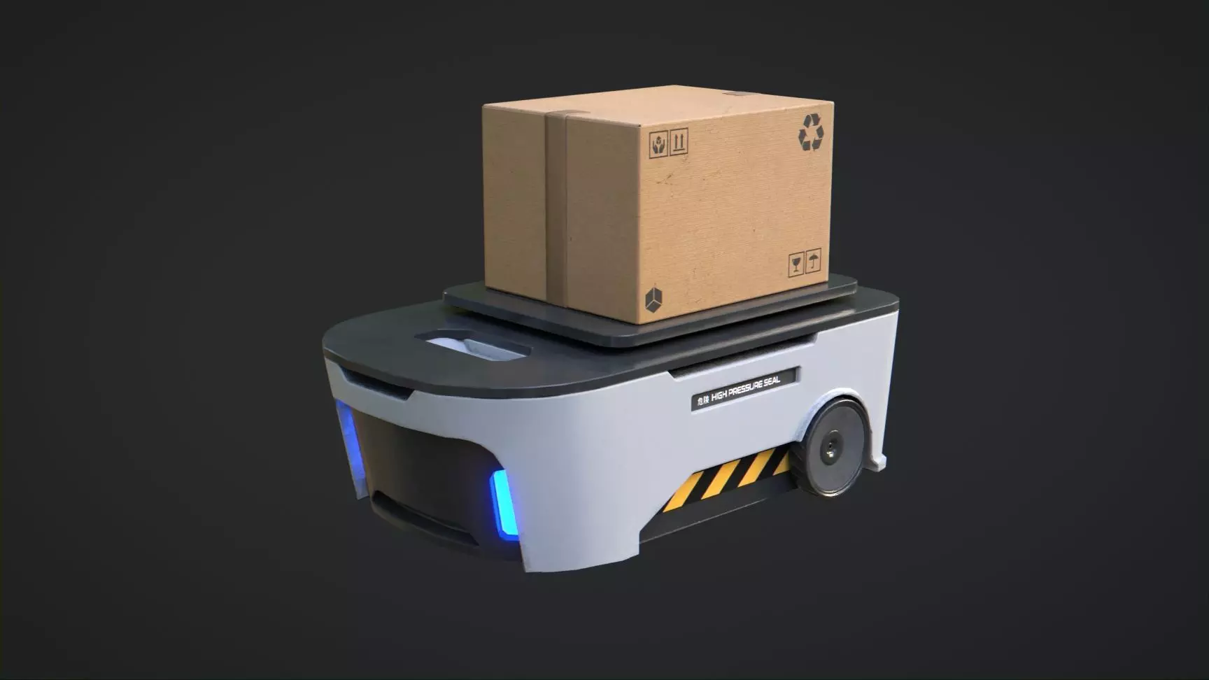 Transportation Robots Low-poly 3D model