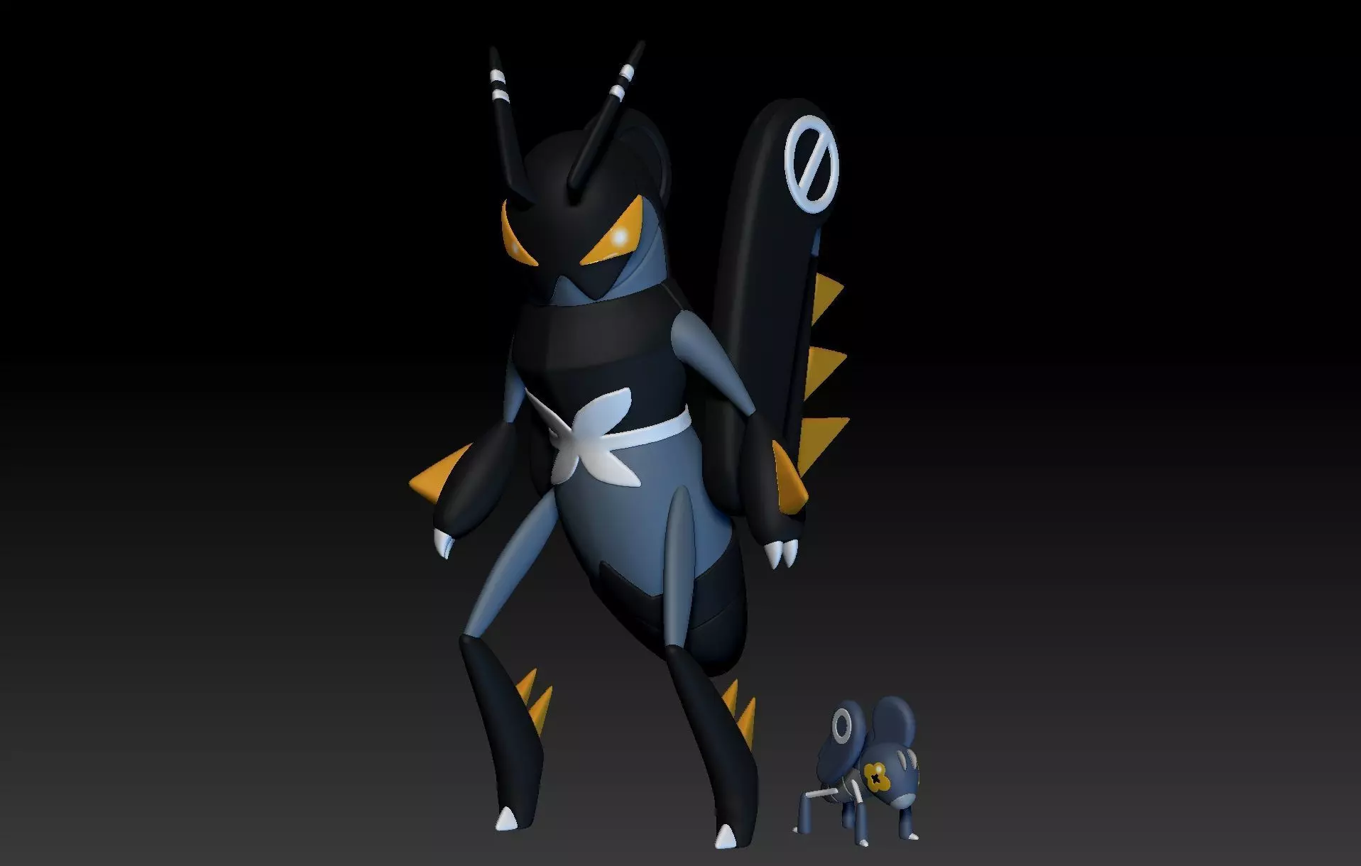 Pokemon Nymble Lokix 3D print model