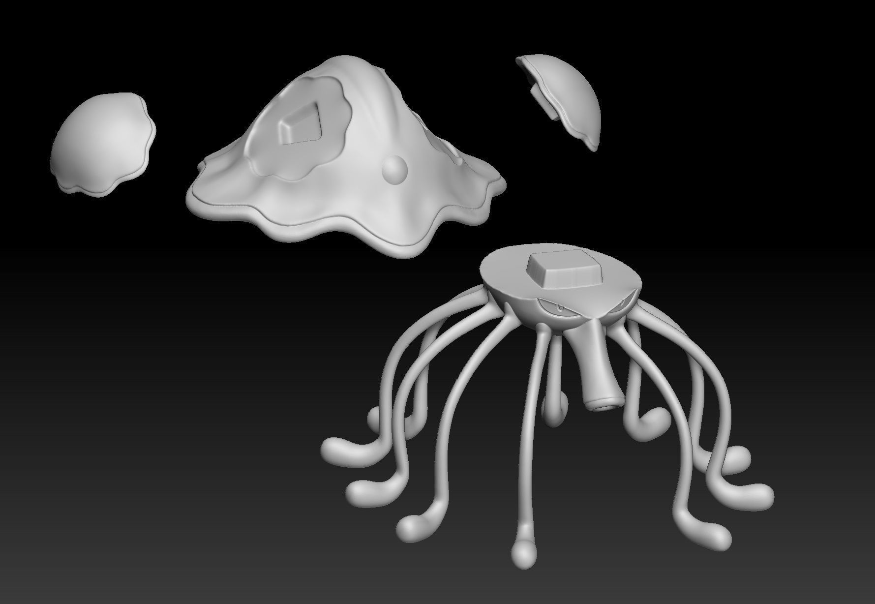 Pokemon Toedscool Toedscruel 3D print model_3