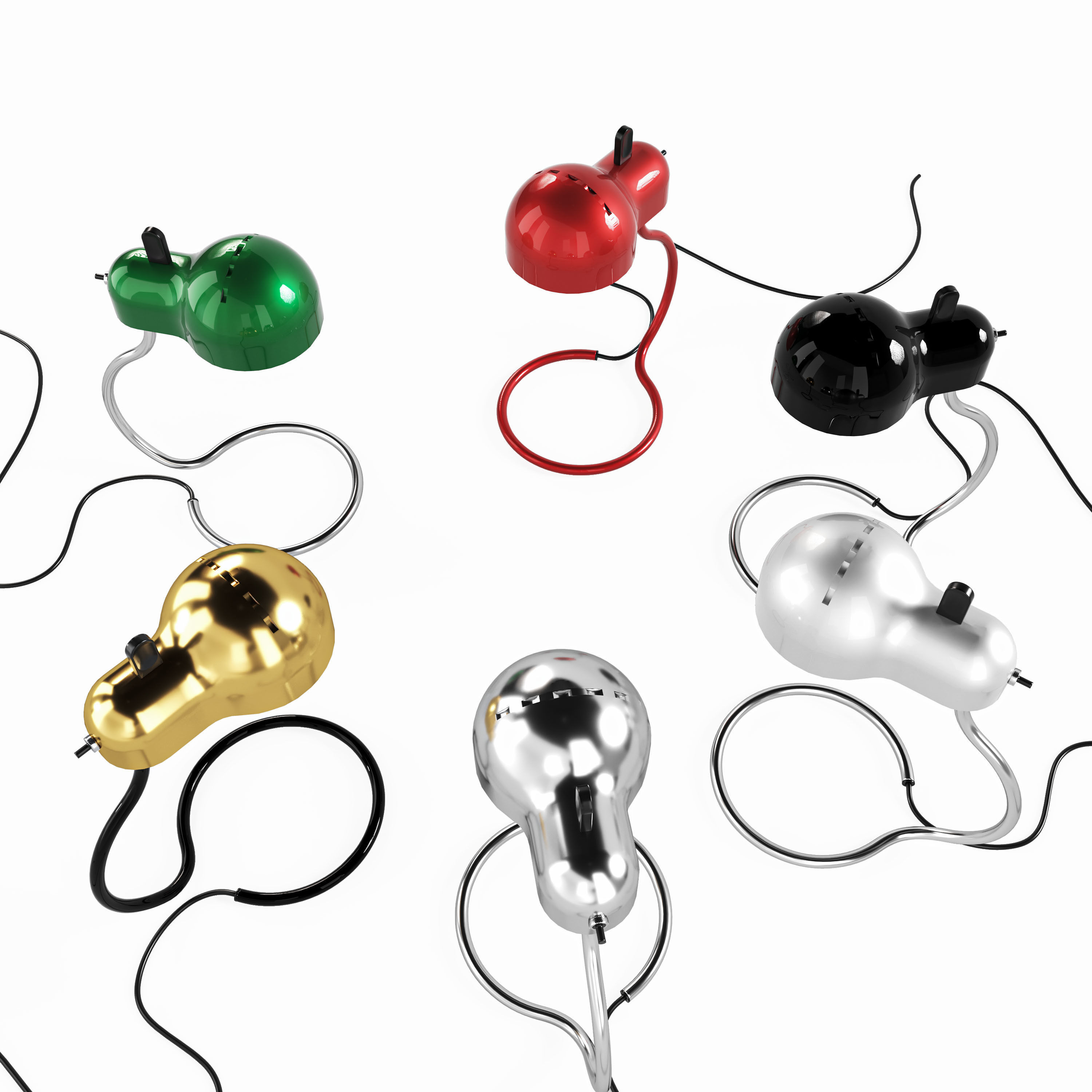 Table lamp Minitopo 3D model_1