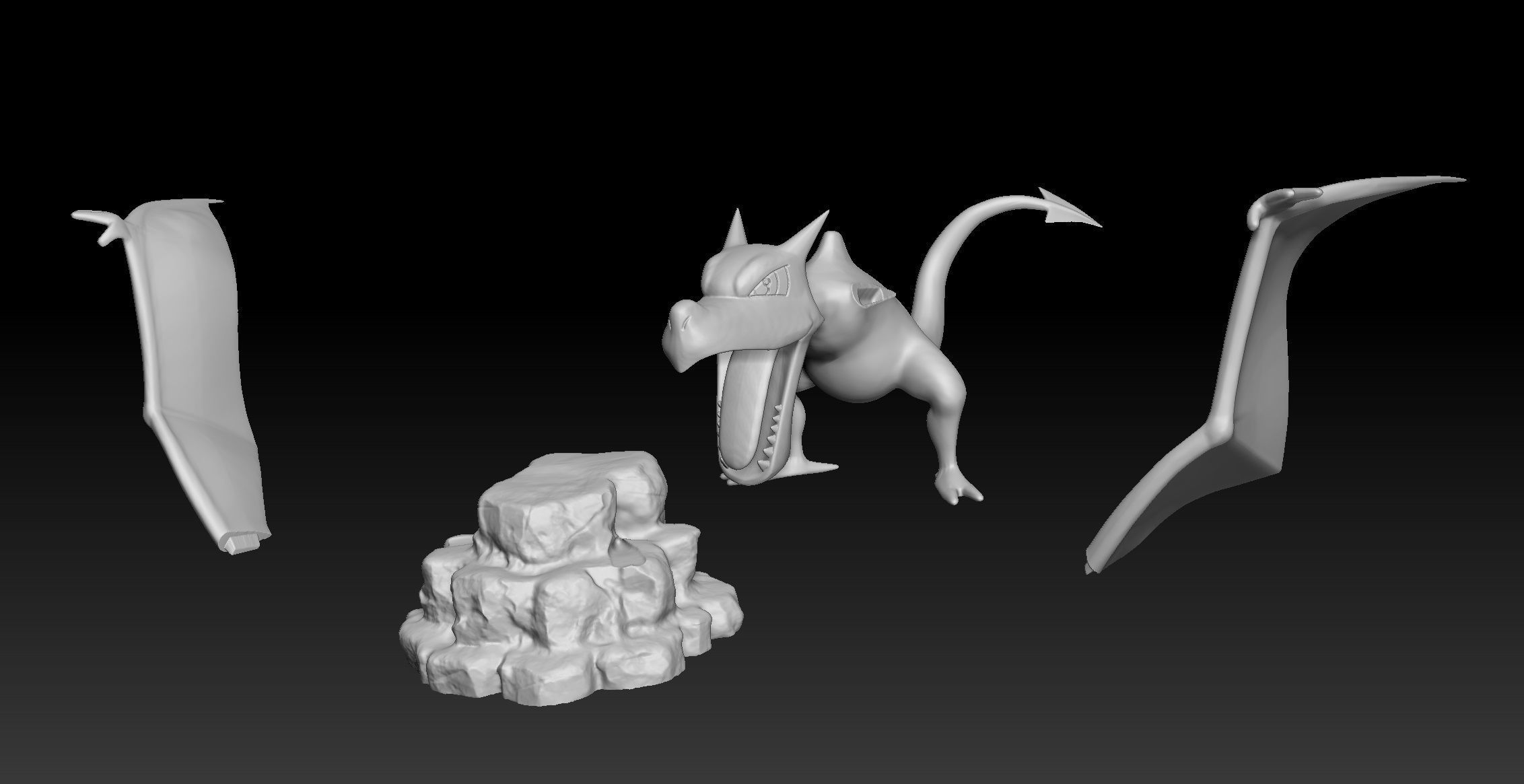 Pokemon Aerodactyl 3D print model_2