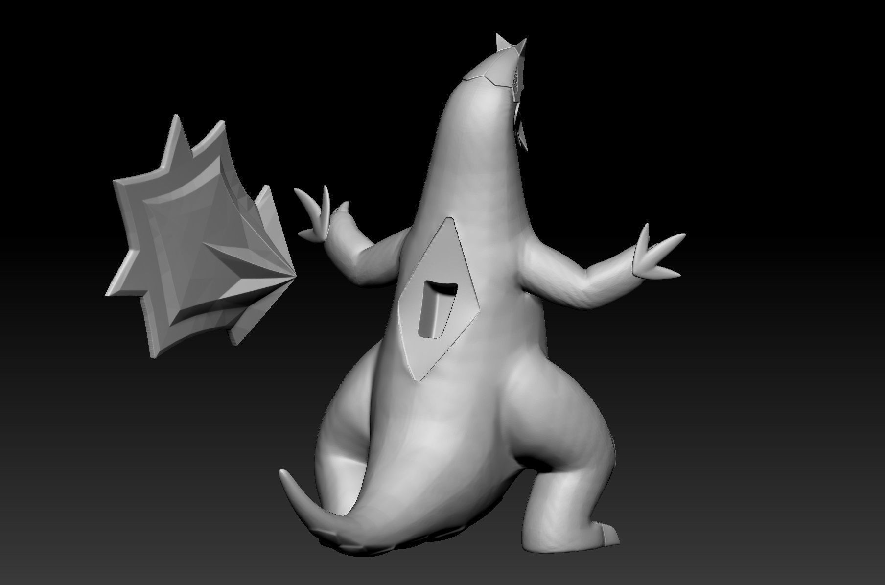 Pokemon Frigibax Arctibax Baxcalibur 3D print model_4