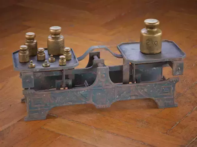 Balance Scale and Weights PBR