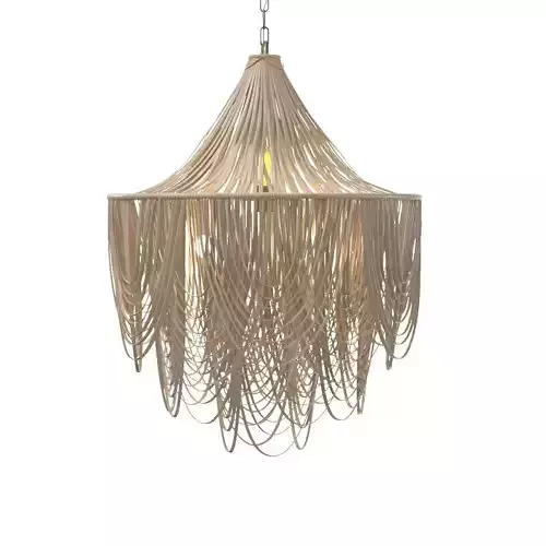 Whisper Chandelier Cream Stone Leather