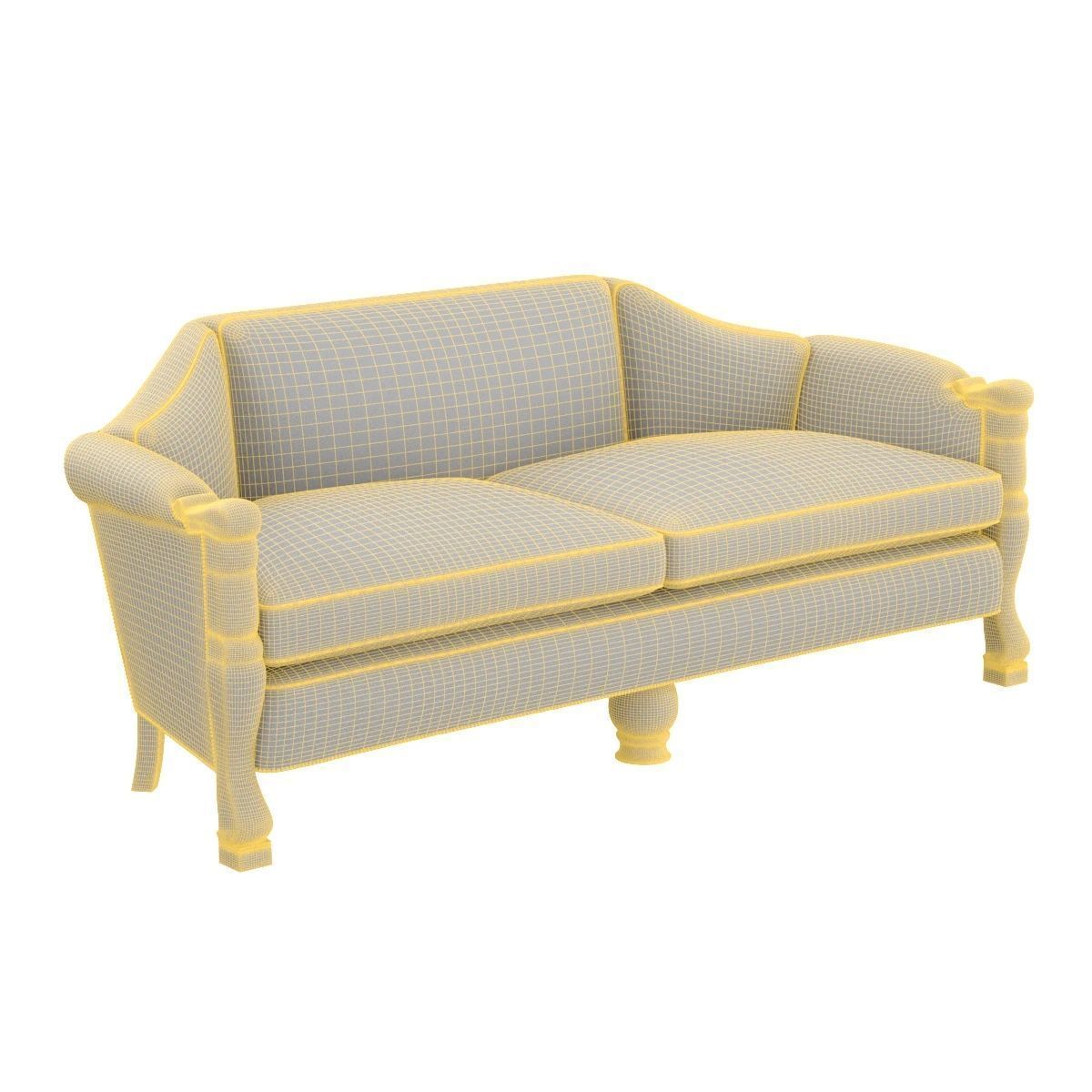 Sublime Fully Restored Regency 1810 Sofa 3D model_6