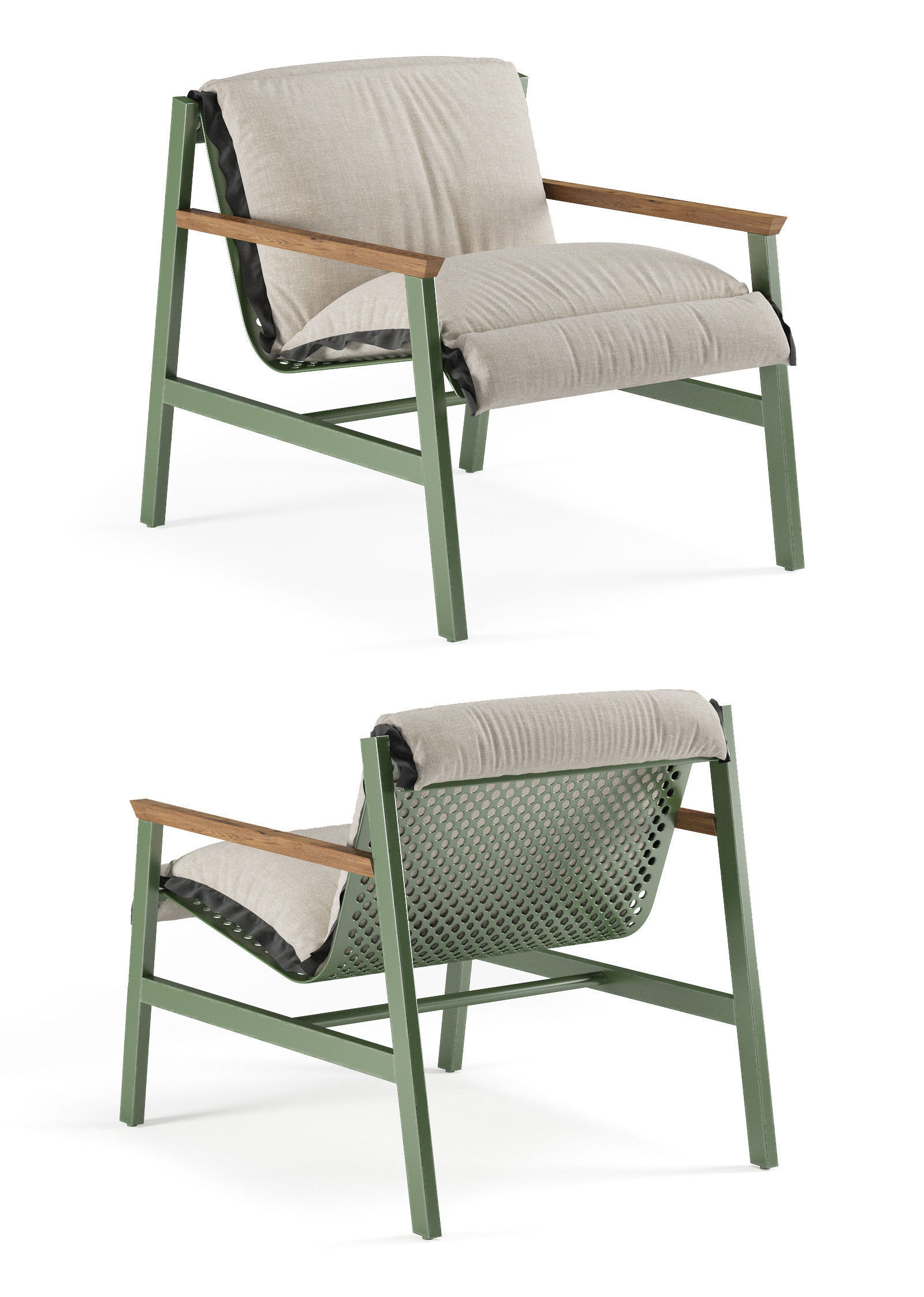 Armchair Jardan Mac 3D model_2