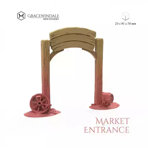 Market Gate 3D print model