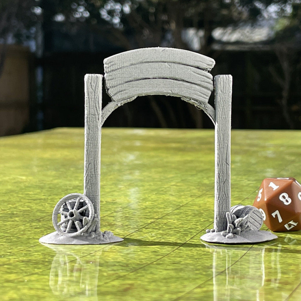 Market Gate 3D print model_1