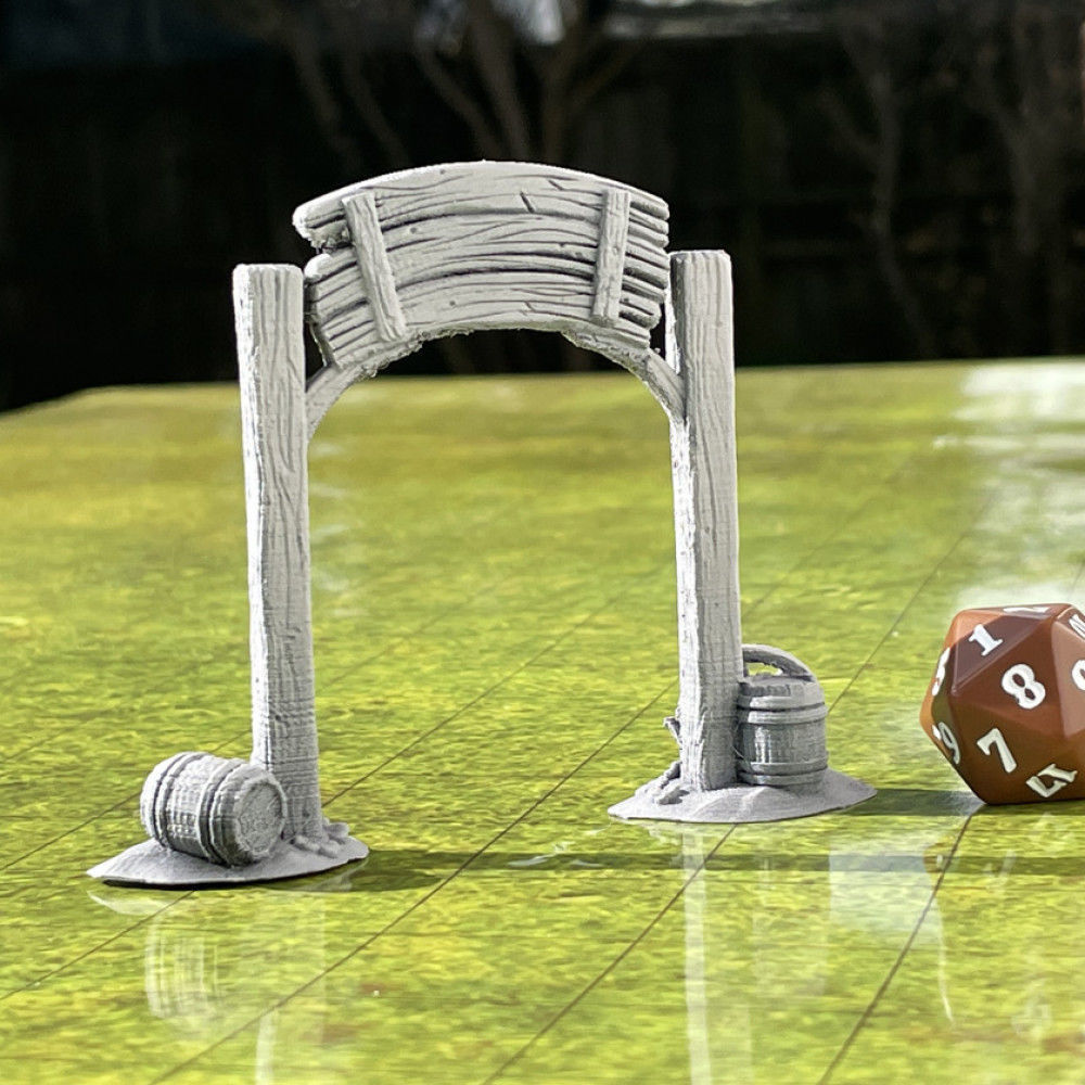 Market Gate 3D print model_2