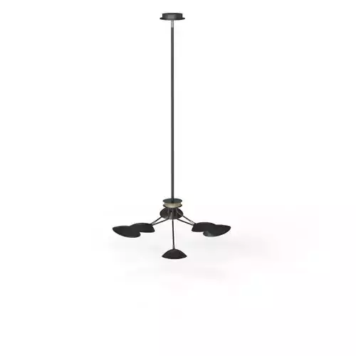 Scan 6 Light LED Pendant 21696BKSBR