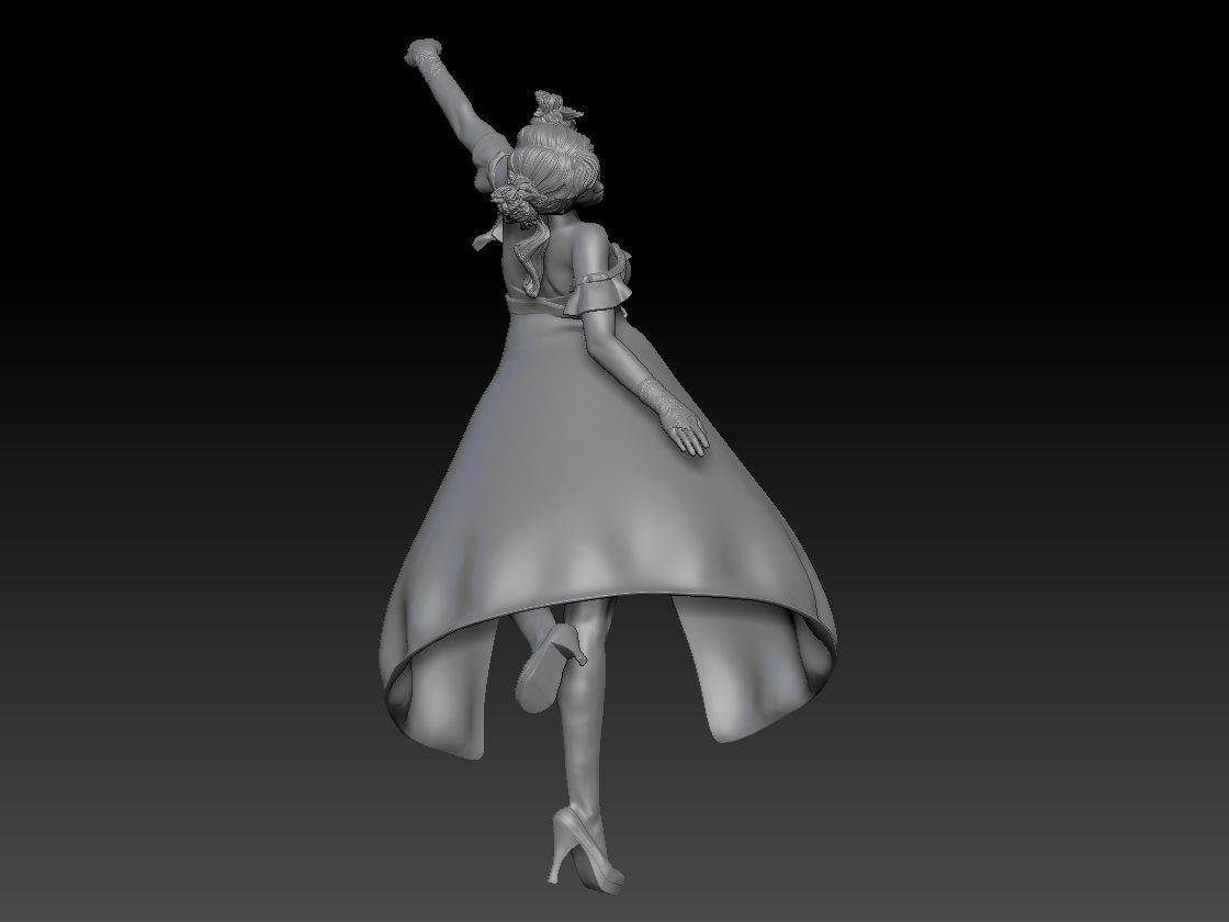 KAWAII GIRL 2 3D print model_3