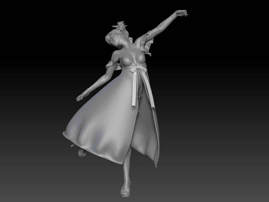 KAWAII GIRL 2 3D print model_8