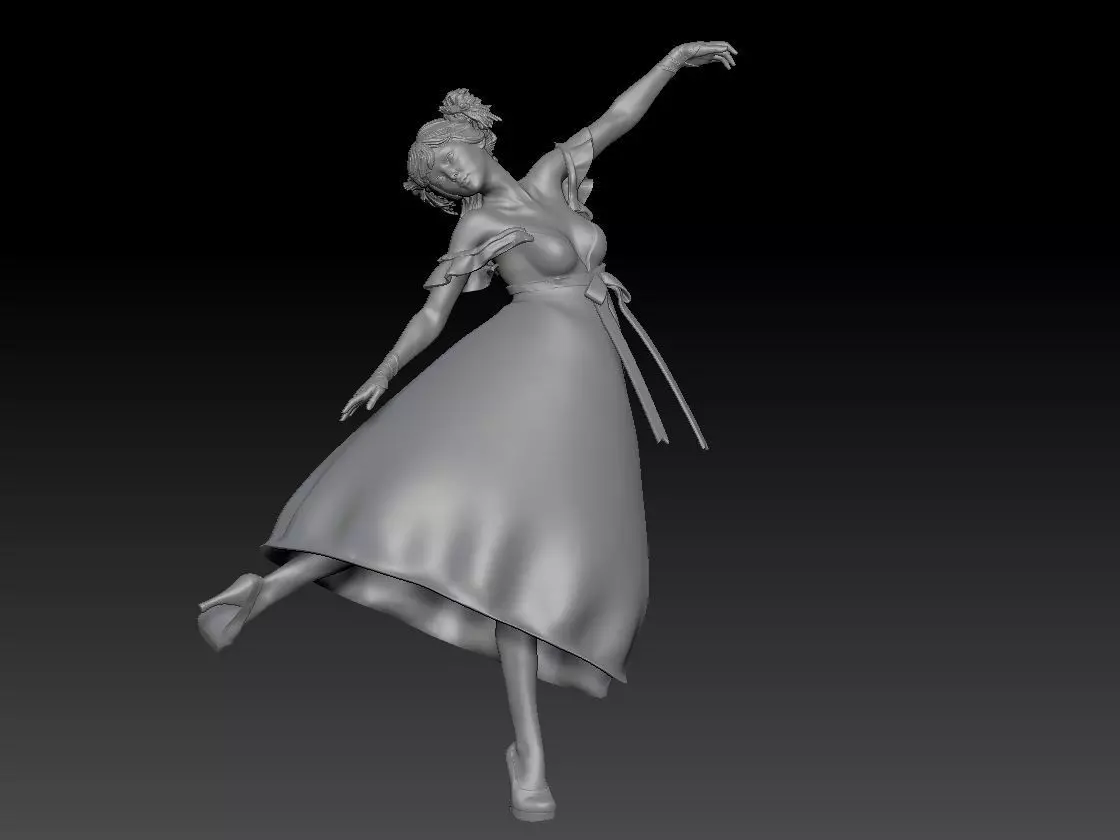 KAWAII GIRL 2 3D print model_0