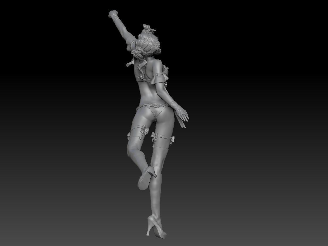 KAWAII GIRL 2 3D print model_4