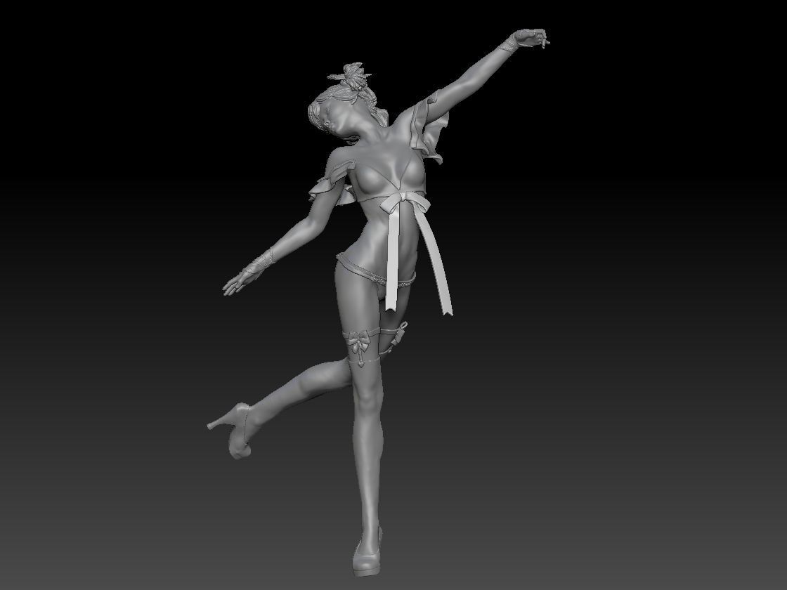 KAWAII GIRL 2 3D print model_9