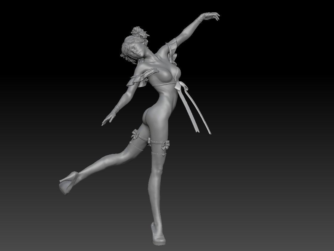 KAWAII GIRL 2 3D print model_7