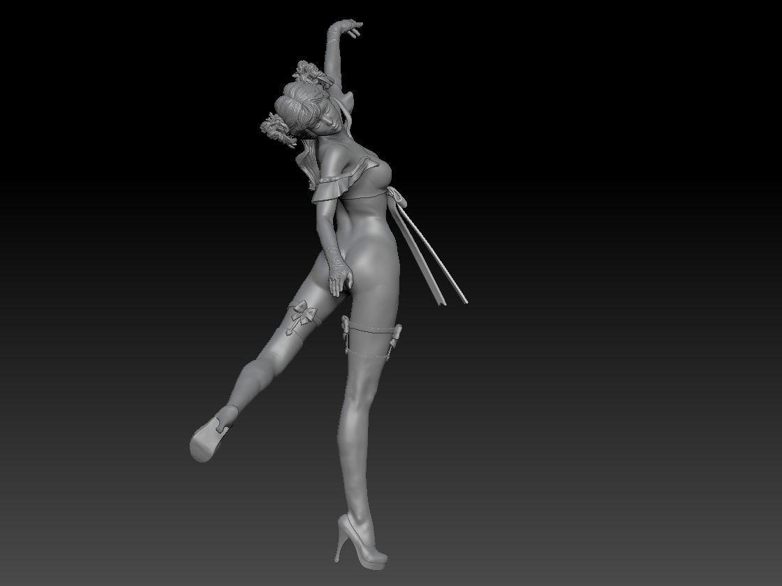 KAWAII GIRL 2 3D print model_5