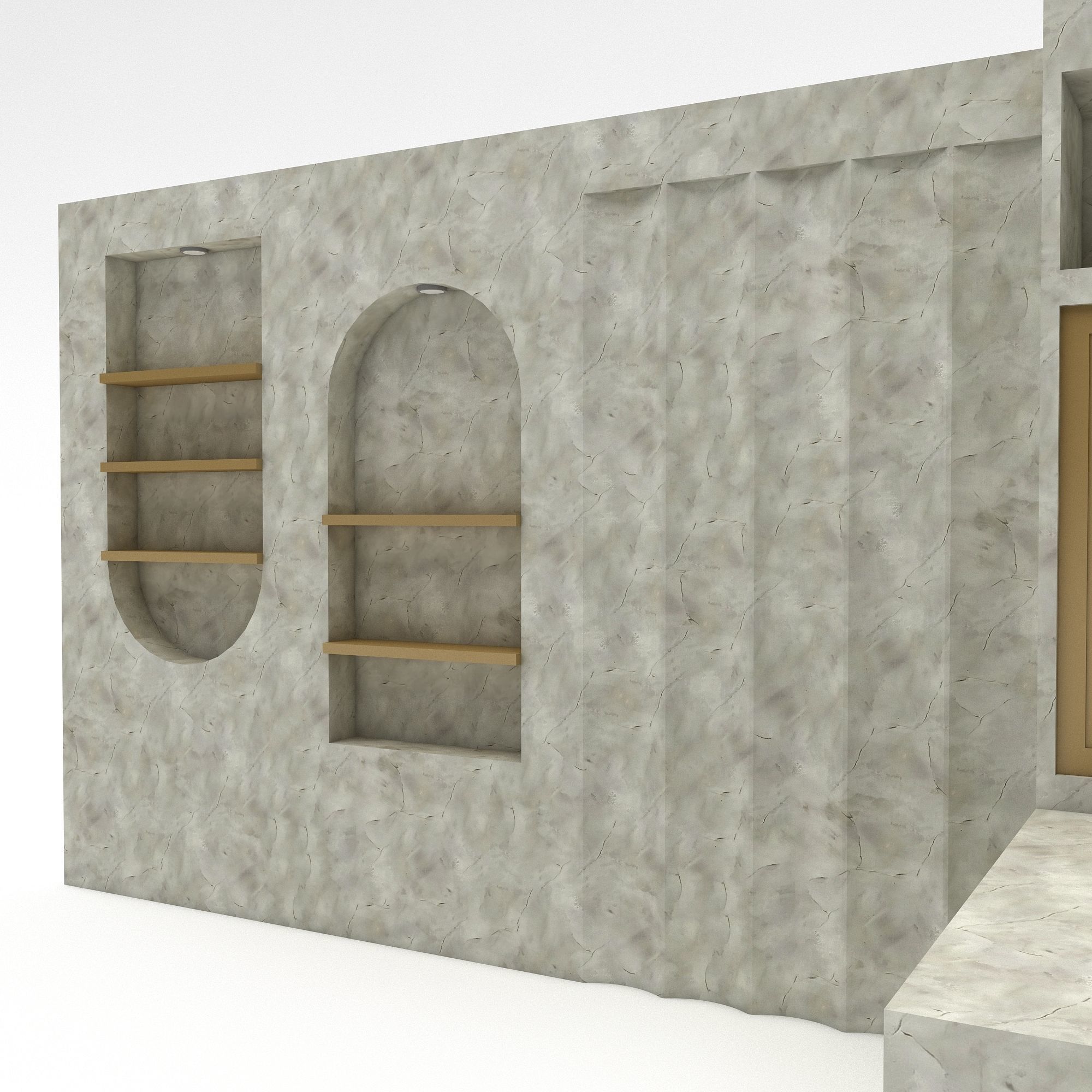 bohemian wall decor 3D Low-poly 3D model_3