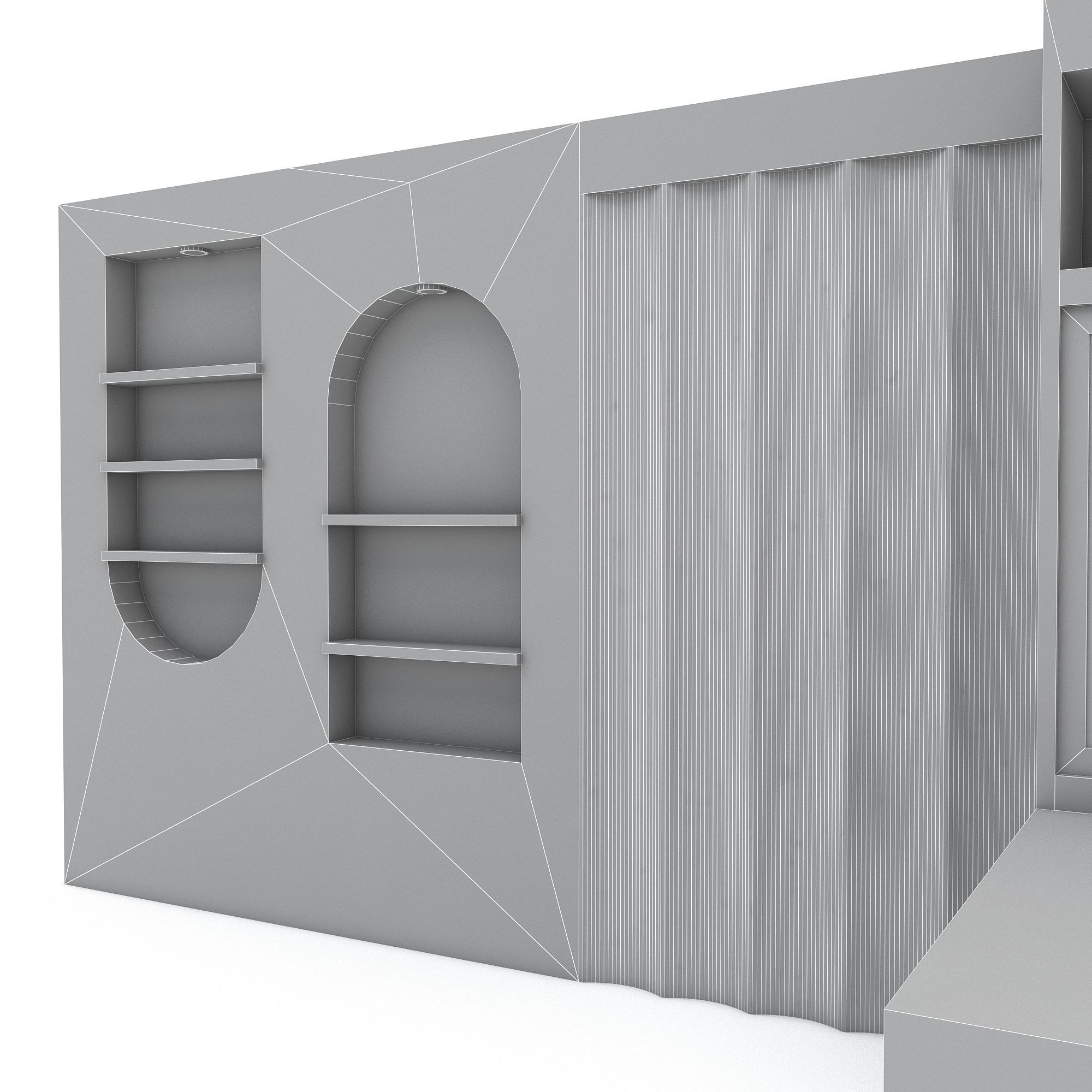 bohemian wall decor 3D Low-poly 3D model_7