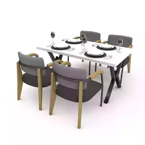 3D dining table 001