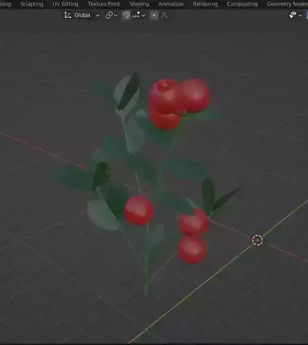 cowberry plant with berries