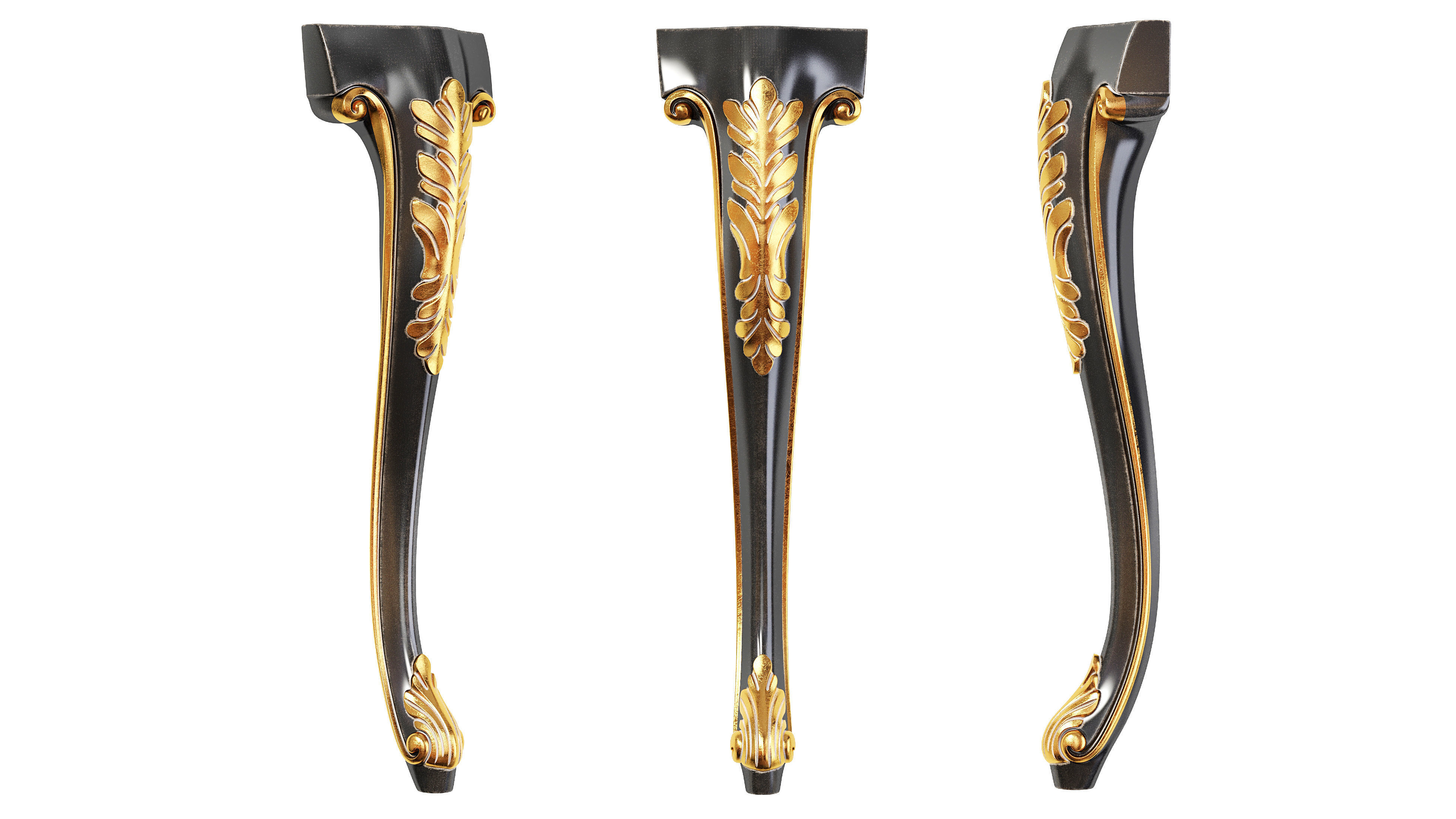 Classic leg 053 3D model_1