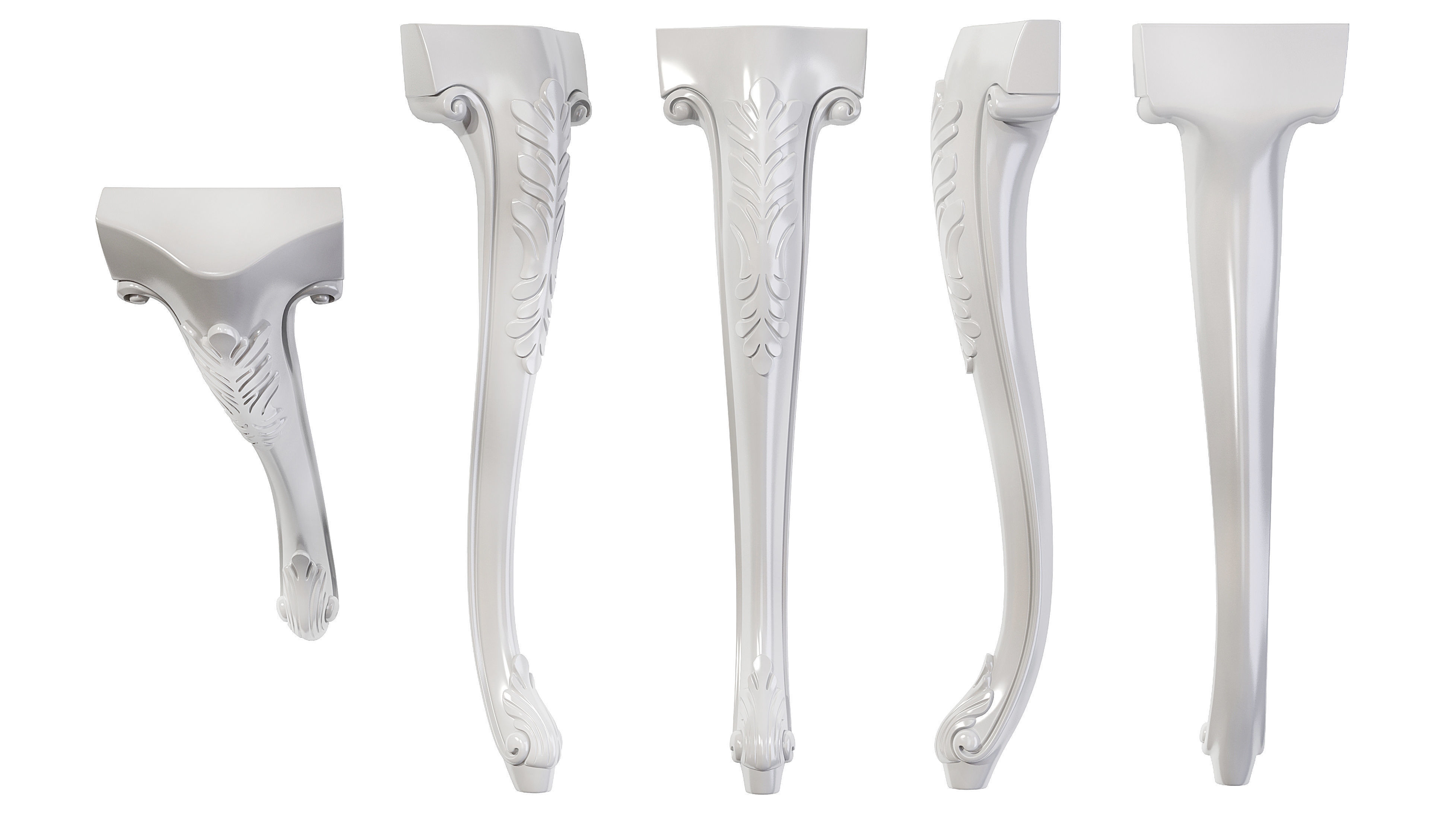Classic leg 053 3D model_4