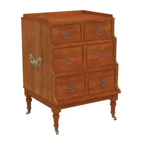 Pair Of Regency Waterfall Hardwood Side Table