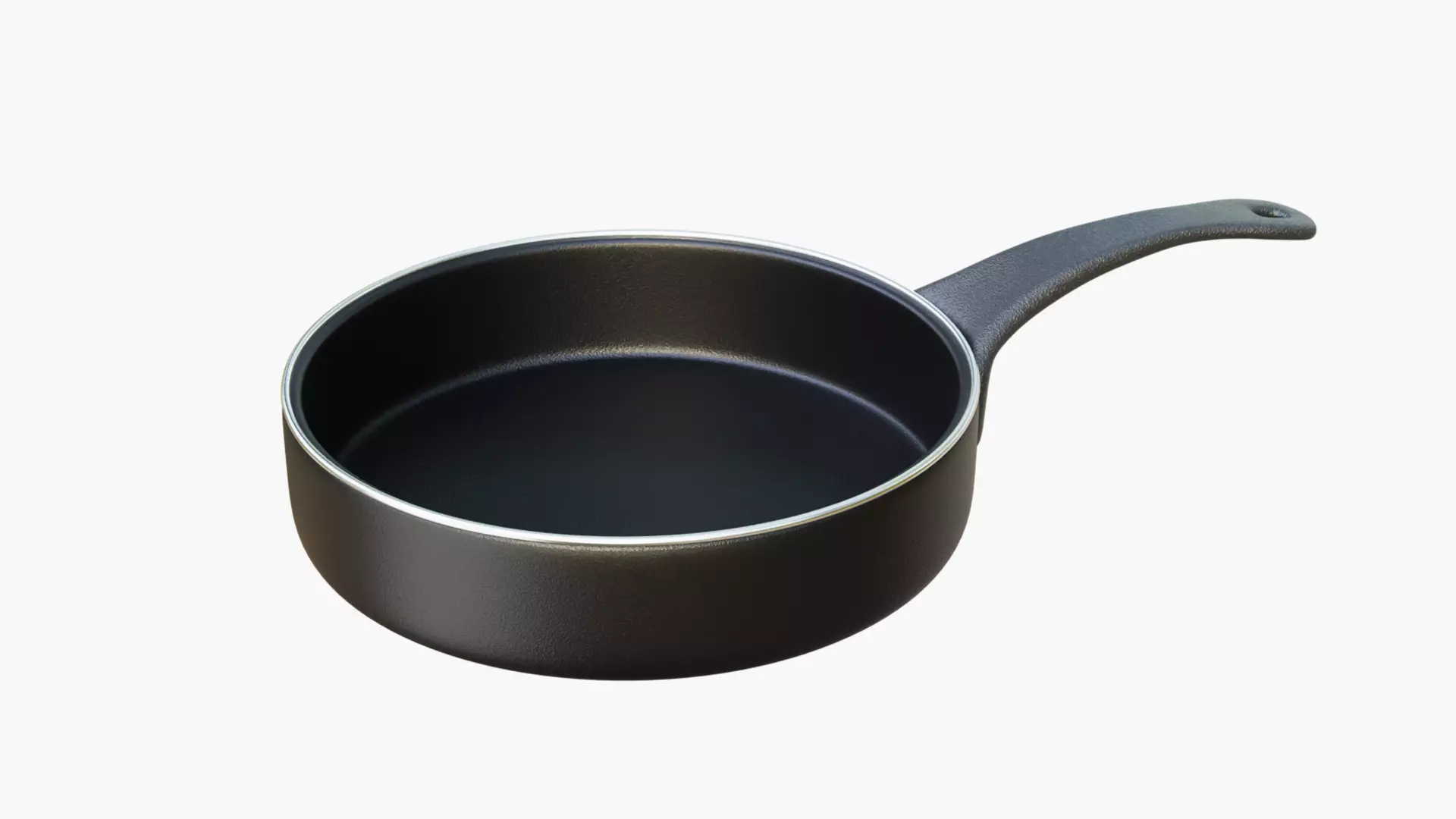 Non Stick Fry Pan Low-poly 3D model_4