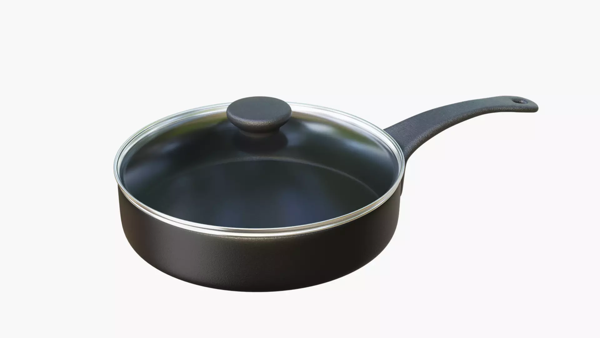 Non Stick Fry Pan Low-poly 3D model_1
