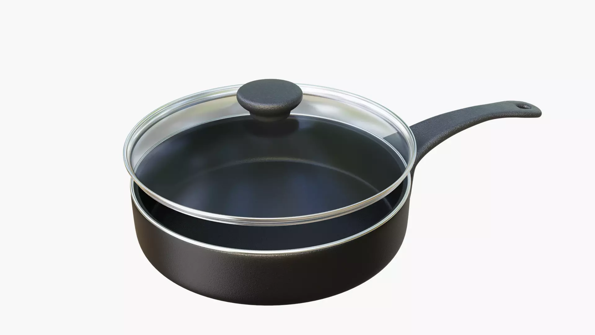 Non Stick Fry Pan Low-poly 3D model_0