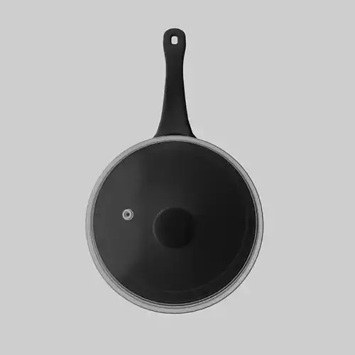Frying Pan Low-poly 3D model