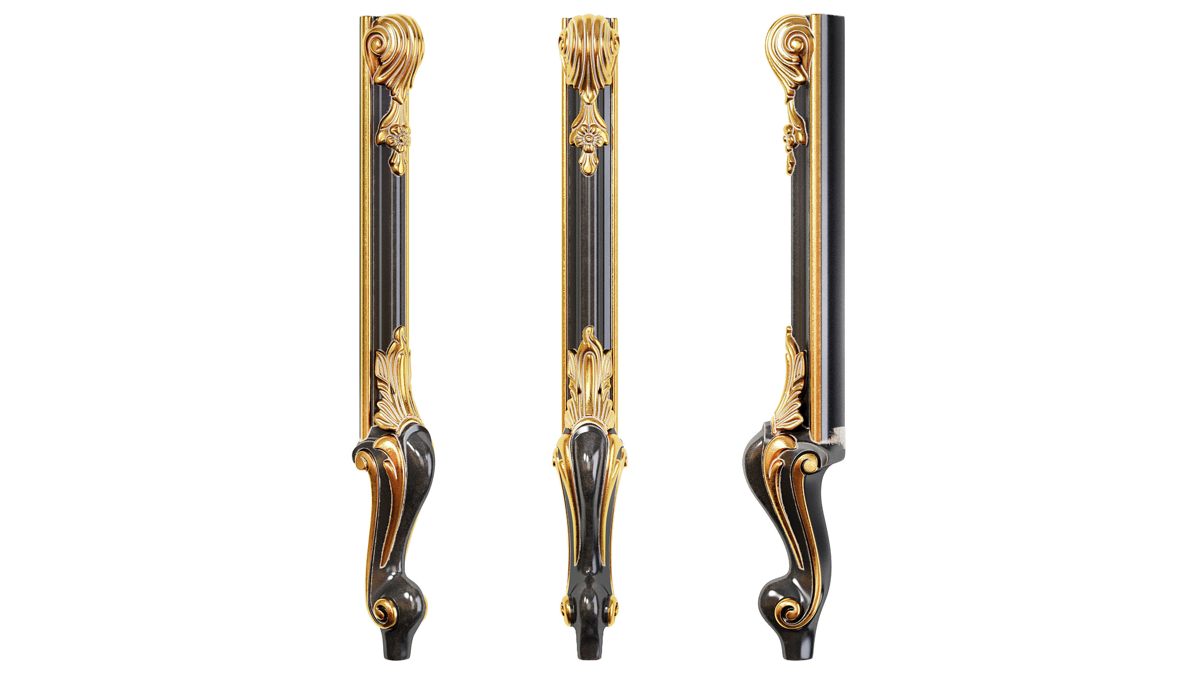 Classic leg 054 3D model_1