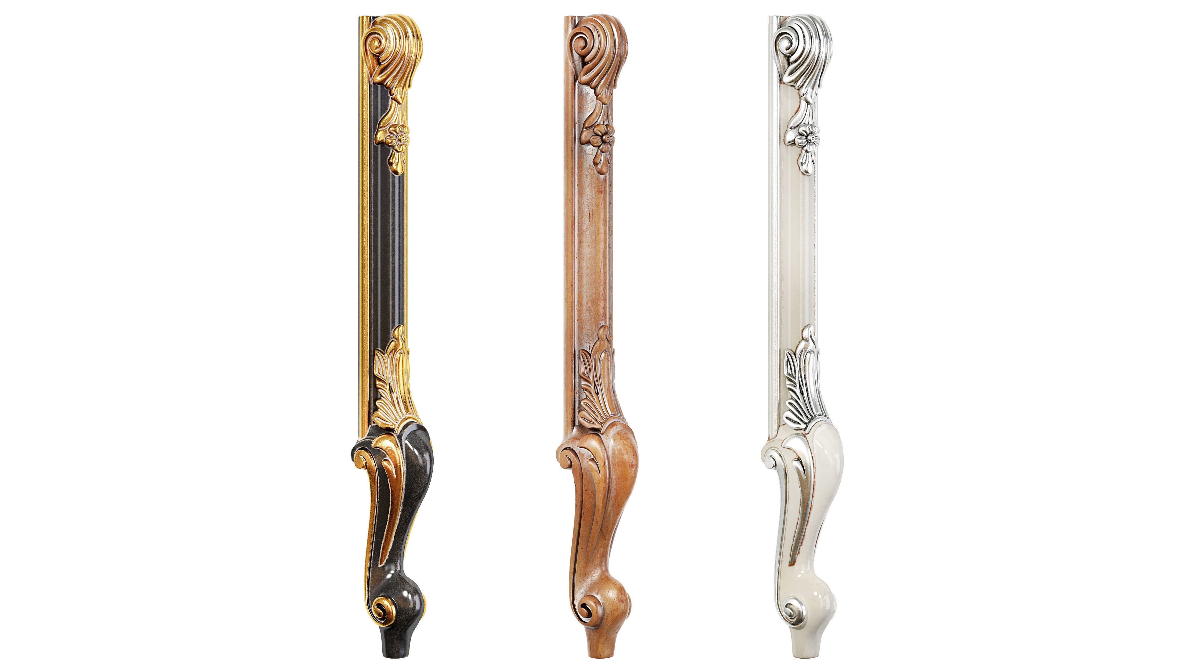 Classic leg 054 3D model_6