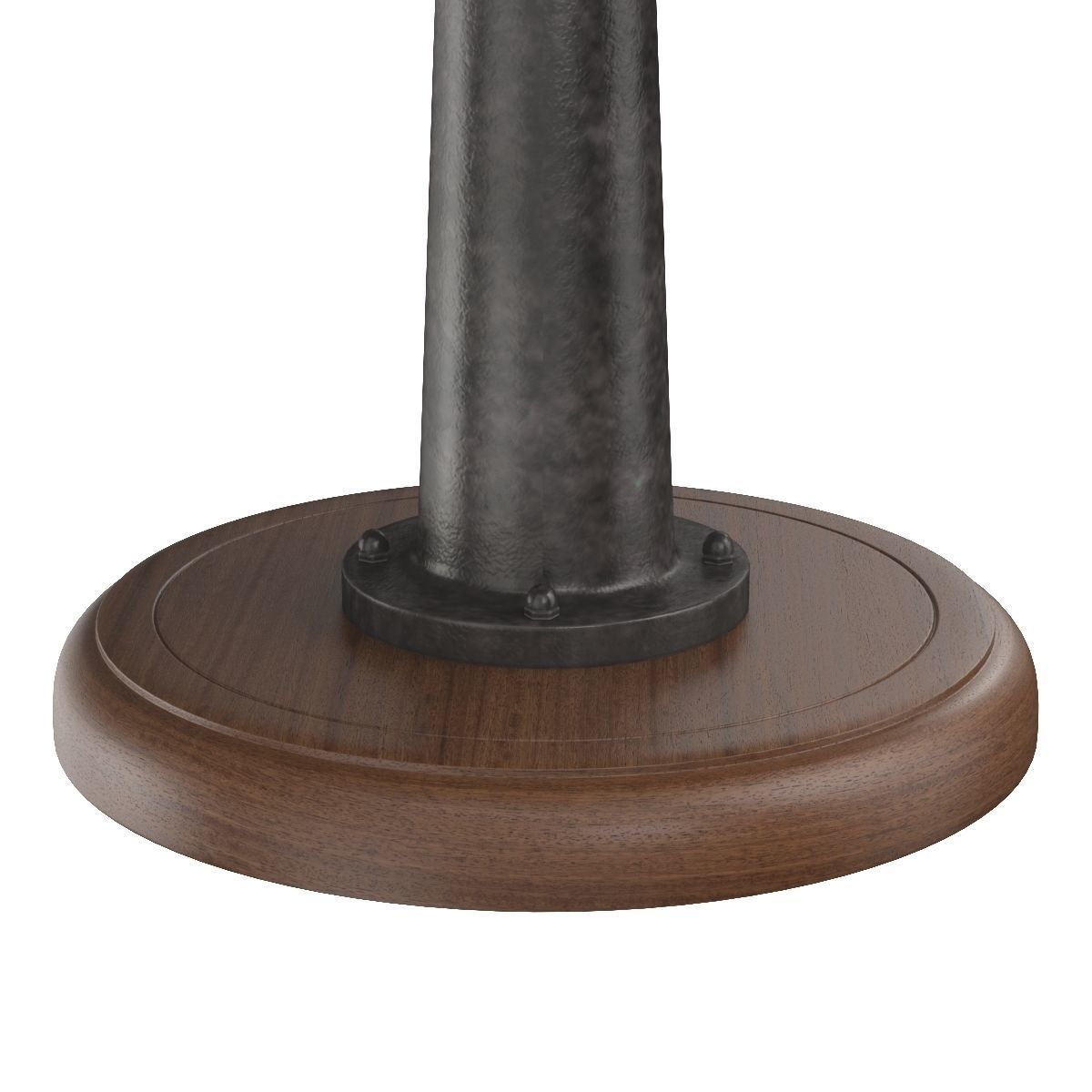 Noir Yacht Dining Table With Cast Pedestal 48inch 3D model_4