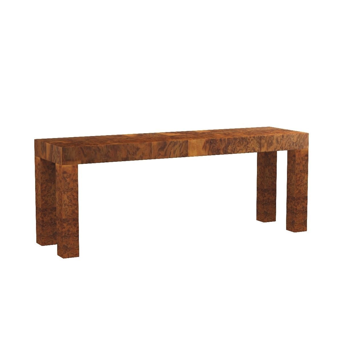 Midcentury Patchwork Burlwood Table by Paul Evans 3D model_5