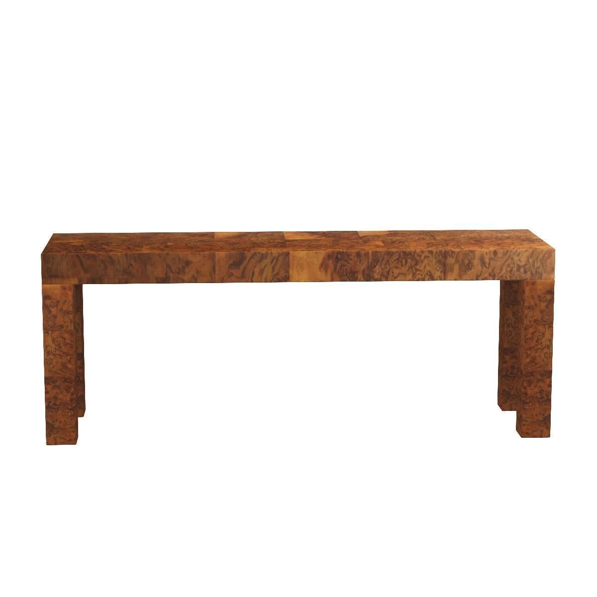 Midcentury Patchwork Burlwood Table by Paul Evans 3D model_4