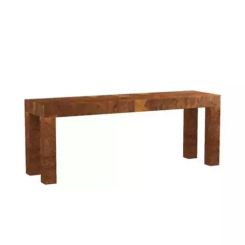 Midcentury Patchwork Burlwood Table by Paul Evans