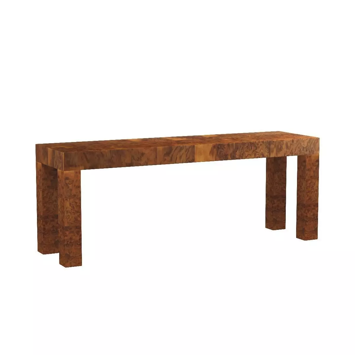 Midcentury Patchwork Burlwood Table by Paul Evans 3D model_0