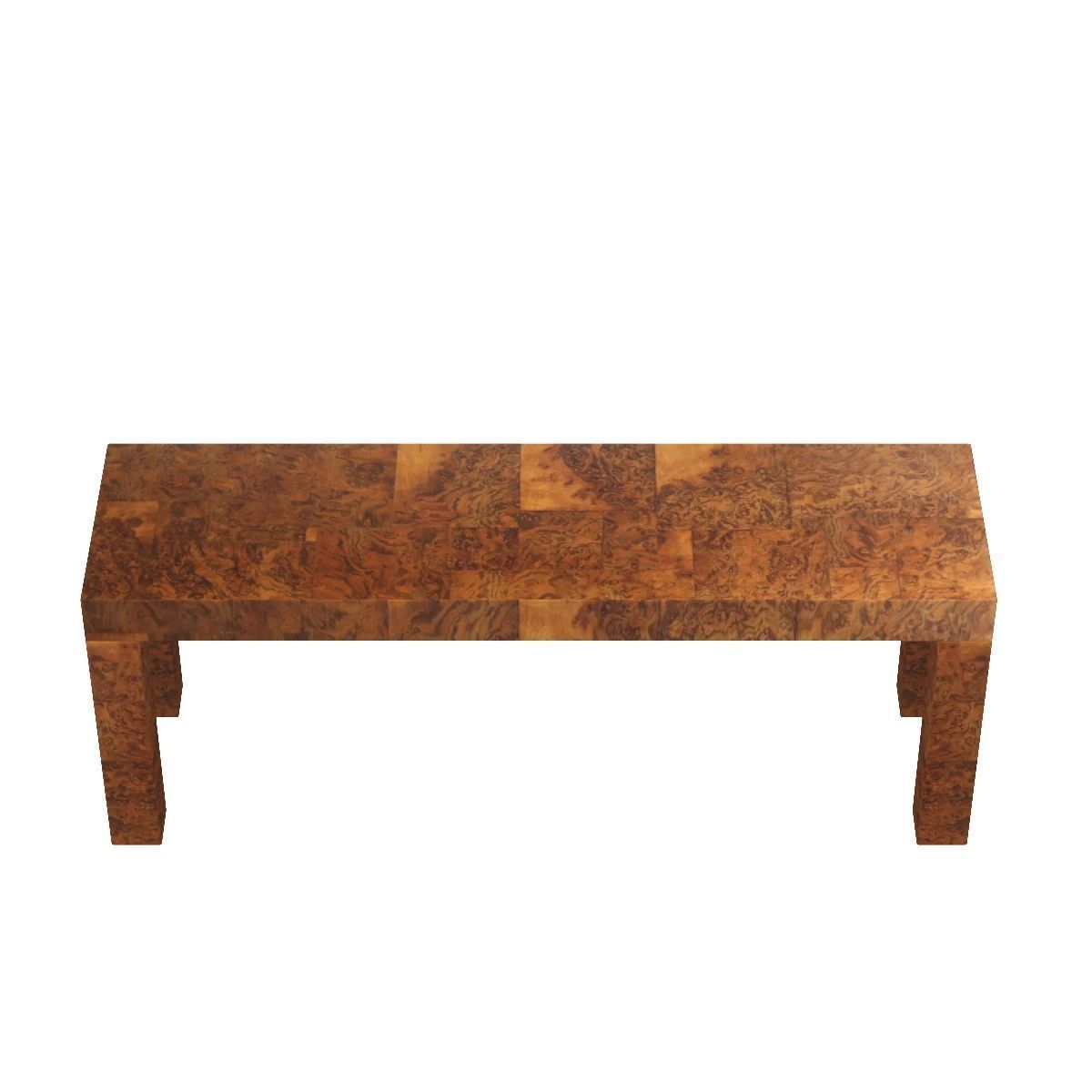 Midcentury Patchwork Burlwood Table by Paul Evans 3D model_1