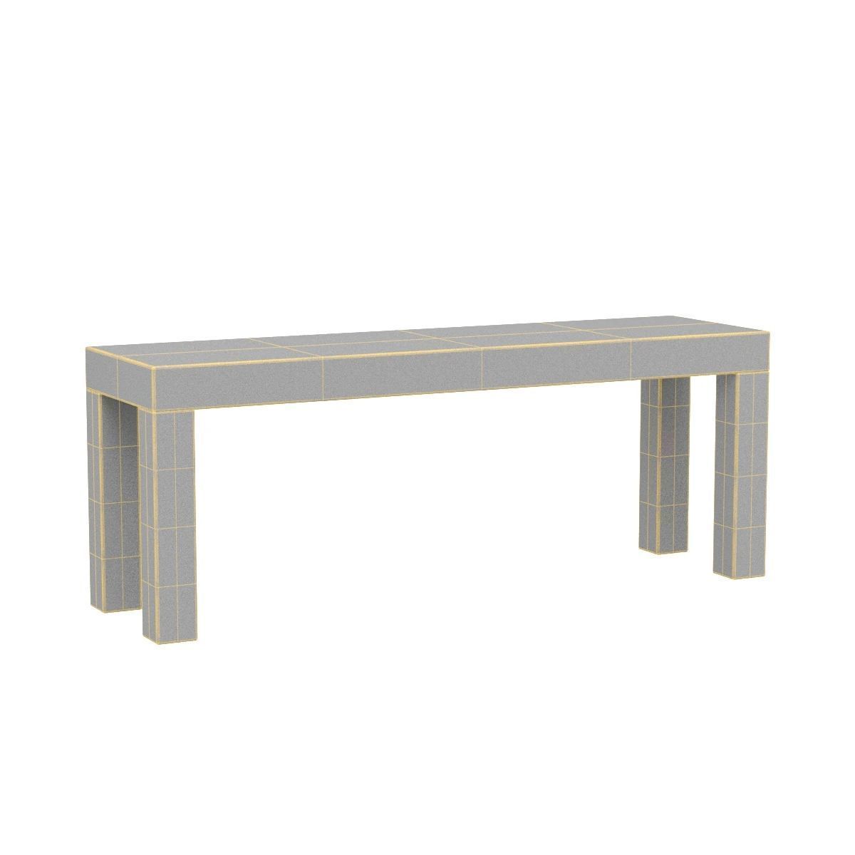 Midcentury Patchwork Burlwood Table by Paul Evans 3D model_6