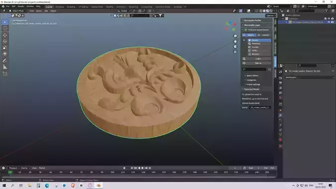 CNC STL wooden bowl Free 3D print model