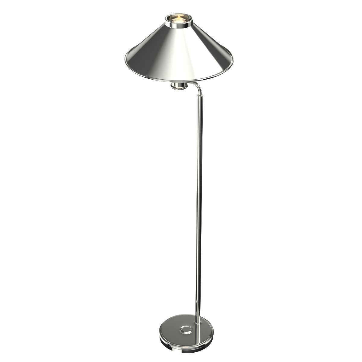 Mid Century Scandinavian Hovik Verk Brass Floor Lamp 3D model_2