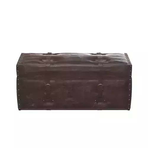 Laramie Trunk Leather Storage Bench