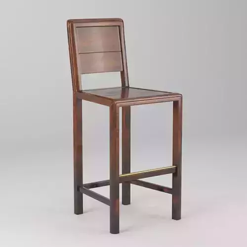 Jonathan Charles Country Farmhouse Walnut Barstool